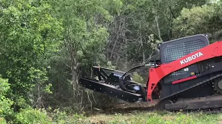 Blue Diamond Severe Duty Brush Cutter for Skid Steer demo by Swift Fox Industries