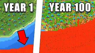 10 Empire Battle Royale (But Lava Grows Every 10 Years) - Worldbox