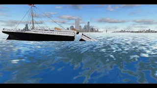 Titanic sinks in roblox | Титаник тонет в роблоксе