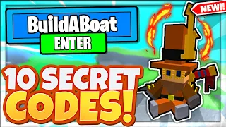 ALL 10 NEW SECRET *FREE GOLD* CODES In Roblox Build a Boat For Treasure!