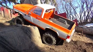 RC ADVENTURES - My 1976 Chevy K5 Blazer 4x4 (No Canopy) Crawling Backyard Trail Course