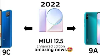 very great news for Redmi 9C and Redmi 9A users ❤️ || miui 12.5 enhanced coming to 9A and 9C 🤩