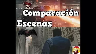 Comparación de Escenas | Batman v Superman y Man of Steel - [HD]