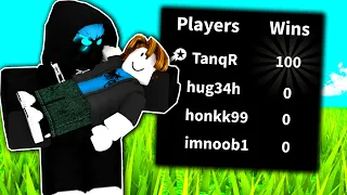 I helped them get their FIRST win in Roblox Bed Wars..