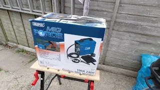 Draper MigForce 100 Gasless Mig Welder Unbox & Review