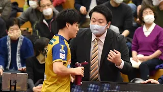 【卓球 Tリーグ公式】英田理志 vs 戸上隼輔 T10-10 T.T彩たまvs琉球アスティーダ Satoshi Aida vs Shunsuke Togami