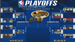 NBA PLAYOFF 2024 BRACKETS STANDING TODAY | NBA STANDING TODAY as of MAY 08, 2024 | NBA 2024 RESULT