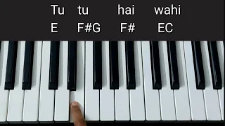 Tu Tu Hai Wahi Tutorial(Chords+Melody) | Yeh Vaada Raha | Keyboard