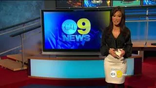 Sharon Tay 2011/12/06 8PM KCAL9 HD; Black top, white skirt