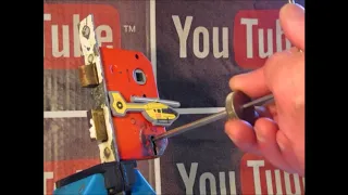 Lock Picking Tutorial Of Picking A 3 Lever Mortice Lock Using RB Locktools Two In One Pick