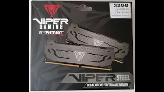 Patriot Viper Steel DDR4 32GB 2x16GB 3200MHz