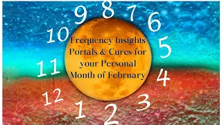 February Personal Month Numbers, Frequency Insights Portals & Cures with Mary-Anne.