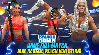 ⚡Wwe 2k24 : Jade Cargill vs. Bianca Belair - WWE SmackDown | Full Match 💥