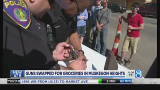 Guns traded for groceries in Muskegon Heights