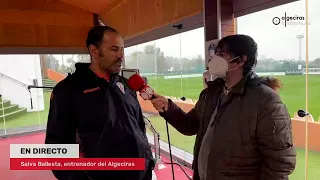 Salva Ballesta, entrenador del Algeciras, desde el Marbella Football Center