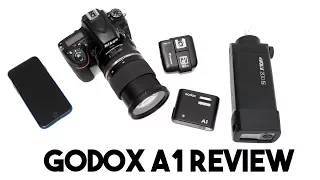 Godox A1 Smart Phone Flash and Trigger Review and How to guide (Flashpoint M1 PRO)