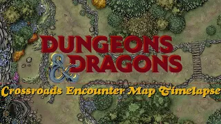 BAMs MAPs || "Crossroads Encounter" || D&D Encounter Map Timelapse - Inkarnate Pro