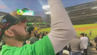 Oakland A's fans pack Coliseum for 'reverse boycott,' demand owner sell team