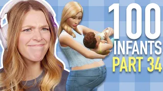 can you have 100 babies all in one lifespan in the sims 4? | 100 INFANT SPEEDRUN | Part 34