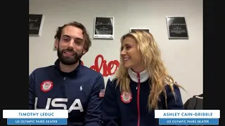 U.S. skaters Timothy LeDuc and Ashley Cain-Gribble talk Olympics, anti-LGBTQ state bills and more