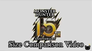 Monster Hunter Monsters Size Comparison 2019