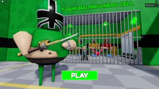 GREEN SAMURAI BARRY'S PRISON RUN! New Obby  ROBLOX