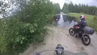 Highlights of Forest Road in the Republic of Karelia, Russia