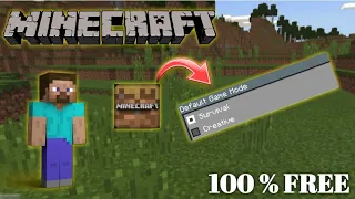 How to make Minecraft trial in creative mode | Minecraft Trial ko creative mod me kaise  #WidGamerz