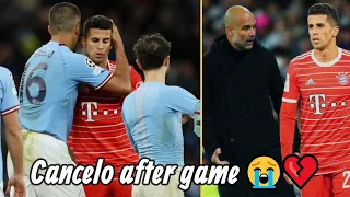 Cancelo vs Man City players and Pep Guardiola after being booed