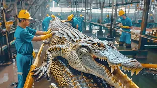 🐊 How Farmers Make $30.8 Million from Crocodile Meat and Skin | Food Factory