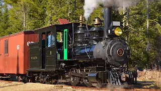Wiscasset Waterville & Farmington 9 Steam Train Return
