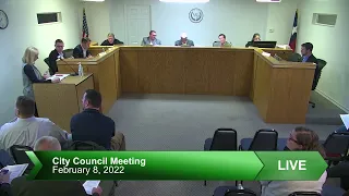 Feb  8 2022 City Council Meeting Part 2