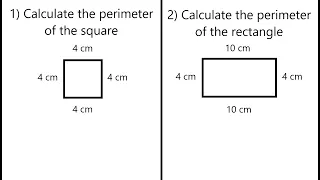 How To Calculate The Perimeter of A Square And A Rectangle