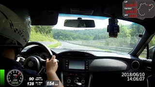 GT86 stock Nürburgring Nordschleife touristenfahrten BTG 10/06/2018