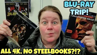 Halloween Kills and Dune Blu-ray Hunting Trip! WHERE ARE THE STEELBOOKS? Mini Subscriber Unboxing!