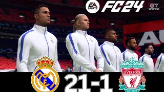 WHAT HAPPEN IF MESSI, RONALDO, MBAPPE, NEYMAR, PLAY TOGETHER ON REAL MADRID VS LIVERPOOL