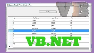 VB.NET - How To Delete A DataGridView Selected Row Using VB.NET [ With Source Code ]