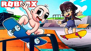 JUGAMOS EL OBBY IMPOSIBLE DE SKATE 🛹 😱 BEBE NOOB Y BEBE NOOBSI en  ROBLOX