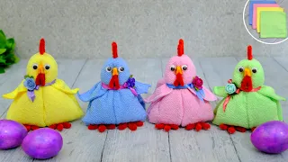 The best idea for EASTER 🐔 CHICKEN with a surprise in 5 minutes🥚From a towel, no sew! 🐣