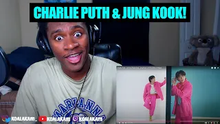 i was SHOCKED from this COLLAB! Charlie Puth feat. Jung Kook of BTS - Left And Right (REACTION!)