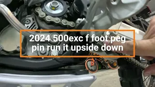 2024 KTM 500EXC-F FOOT PEG PIN PROBLEM !