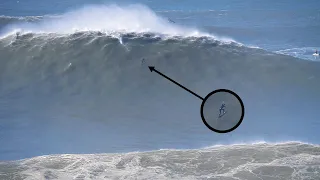 Biggest Waves Of The Season - Nazare, Portugal