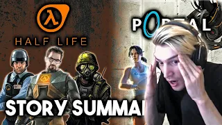 xQc reacts to Half-Life & Portal - The Complete Story (with chat)