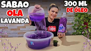 SABÃO CASEIRO OLA LAVANDA COM 300 ML DE OLEO - ESPUMA LIMPEZA E PERFUME GARANTIDO 💜😍