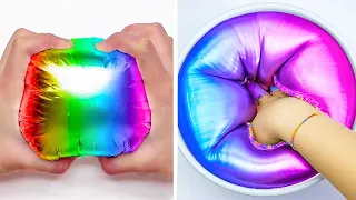 Oddly Satisfying Slime ASMR No Music Videos - Relaxing Slime Videos 2023 #24