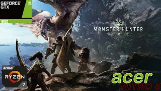 GTX 1650 - Acer Nitro 5 - Monster Hunter World