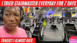 I TRIED STAIRMASTER EVERYDAY FOR 7 DAYS TO LOSE WEIGHT(BEFORE&AFTER RESULTS)|STAIRMASTER FOR A WEEK