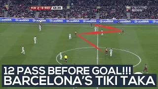 TOP FIVE BARCELONA'S TIKI TAKA!!! AMAZING PLAY!!!