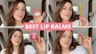 BEST LIP BALMS - Try On Review | Favourite Lip Balms for Nourished Soft Pink Lips | Top Lip Balms