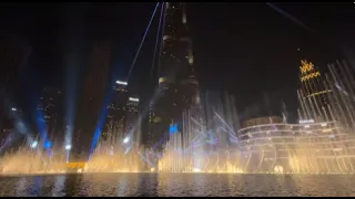 Dubai Burj Khalifa NYE 2024 Fountain Show (pure uninterrupted version)